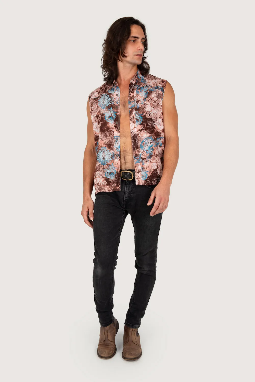 ADONIS SLEEVELESS DARK BROWN