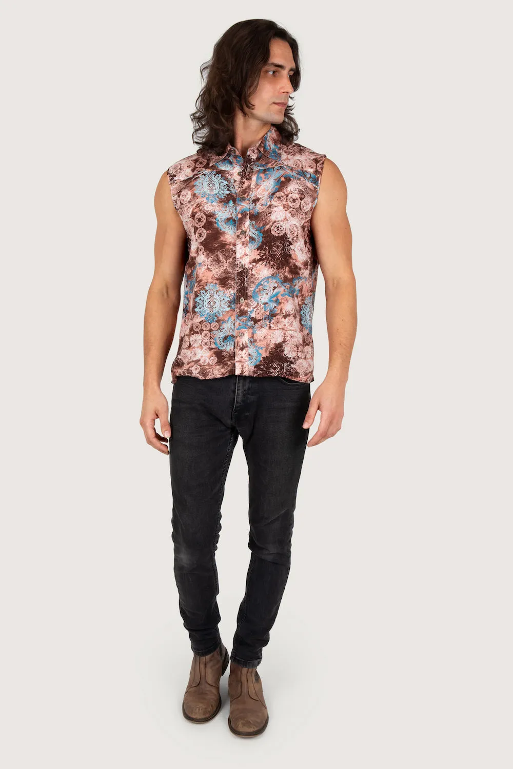 ADONIS SLEEVELESS DARK BROWN