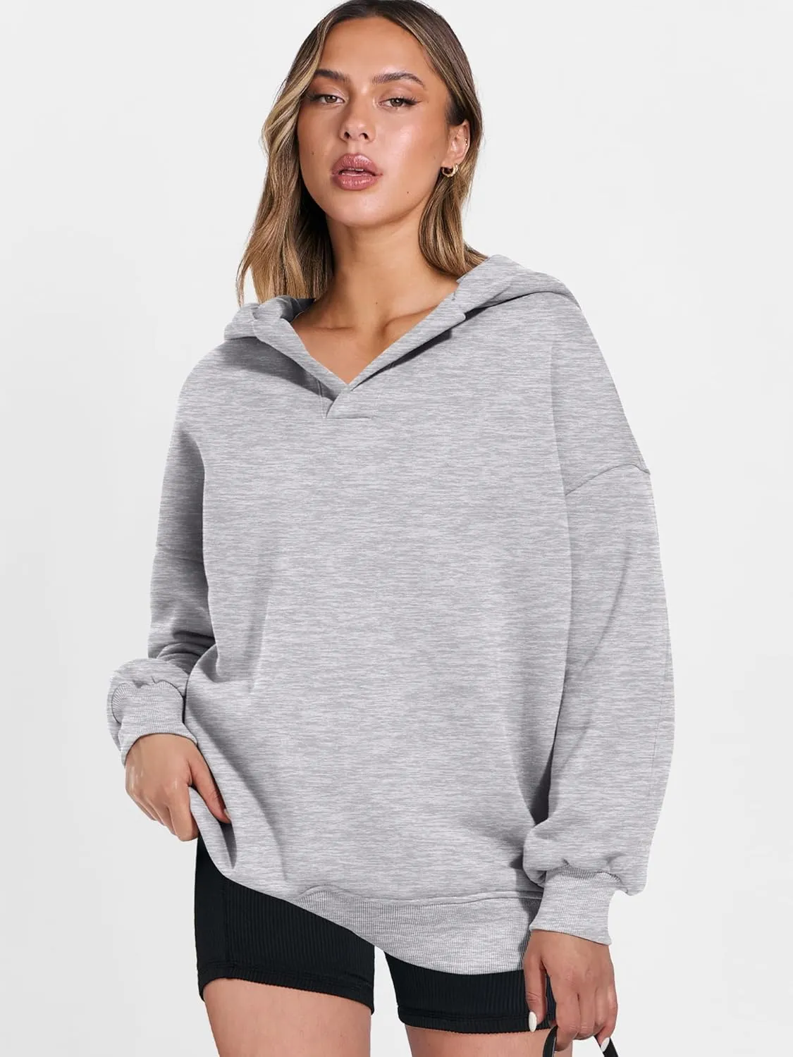 ANRABESS Womens Oversized Hoodies V Neck Sweatshirts Long Sleeve Pullover Casual Fall Teen Girls Preppy Clothes 2025 Trendy