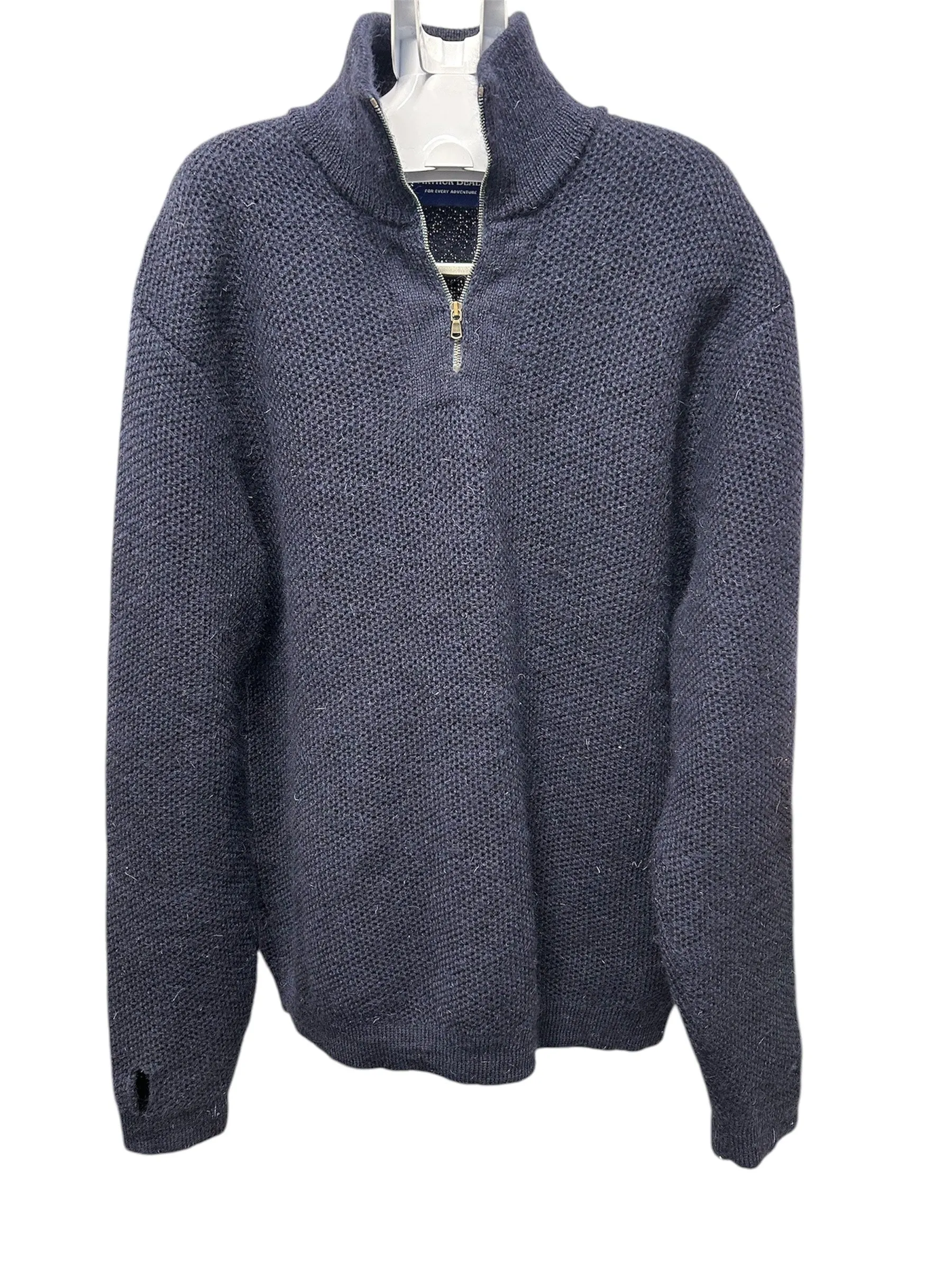 Arthur Beale Navy Zip Up Jumper, Large (Pre-loved)
