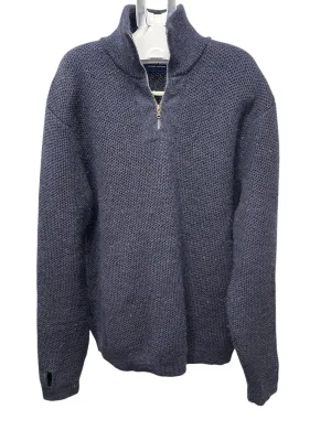 Arthur Beale Navy Zip Up Jumper, Large (Pre-loved)