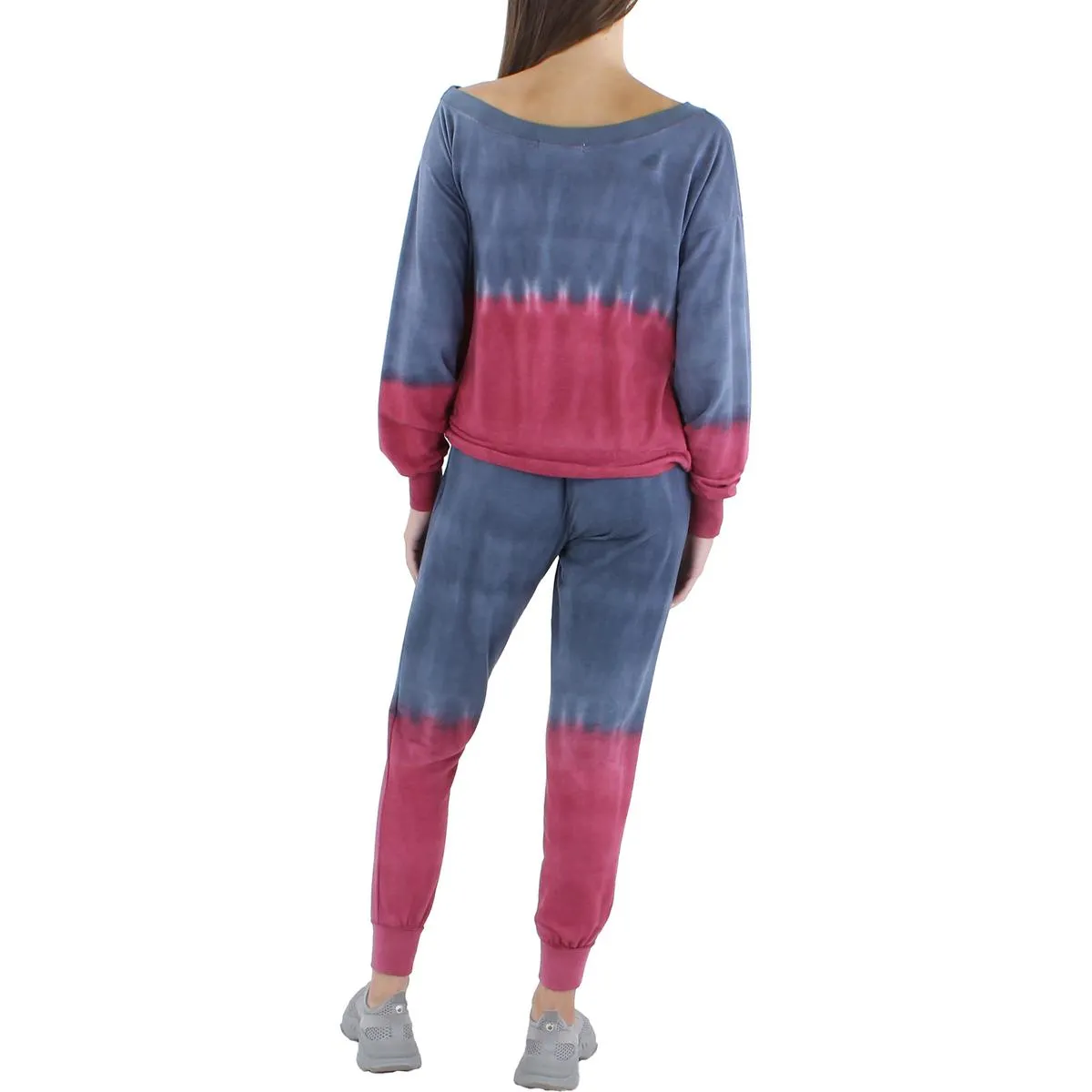 Ava   Esme Womens Tie-Dye Fleece Lined Jogger Pants