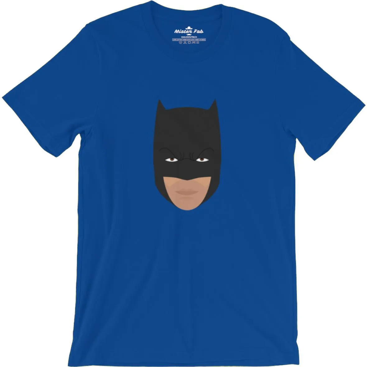 Batman face round Neck T-Shirts