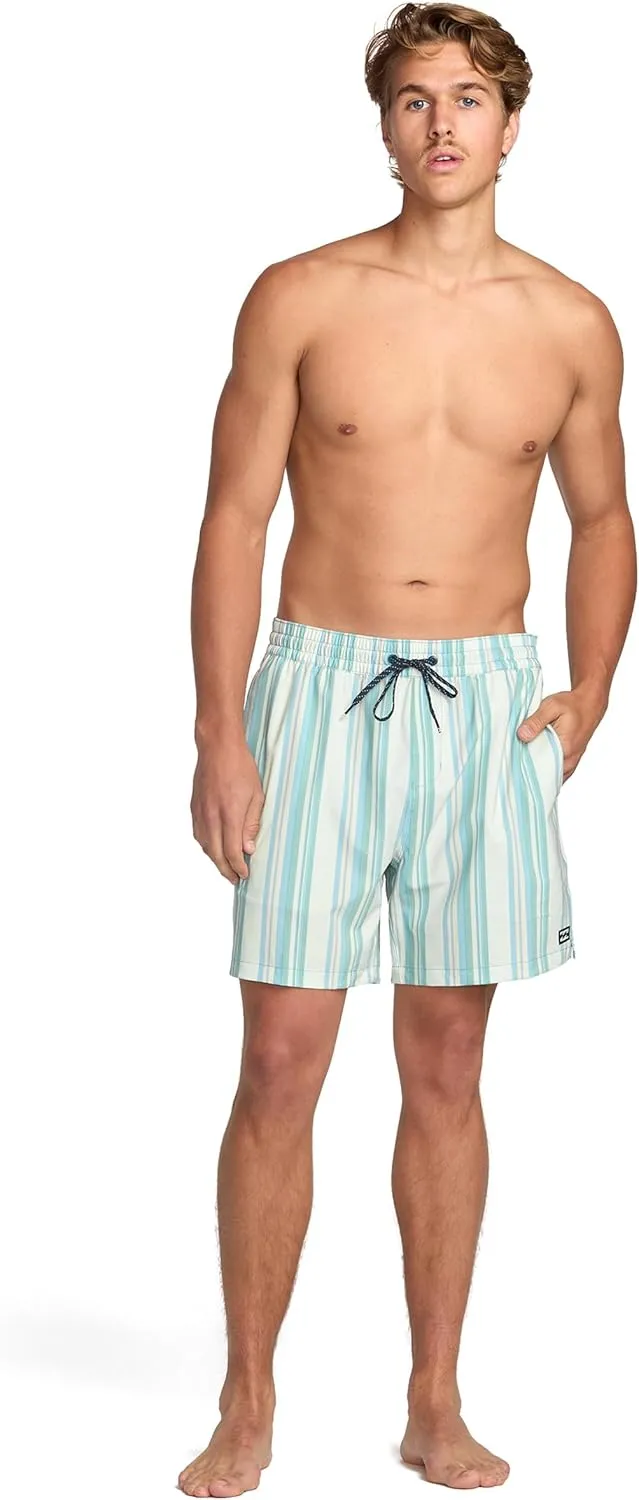 Billabong Good Times Layback Elastic Waist 16 Inch Swim Trunks (S-XL)