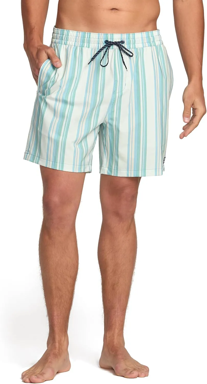 Billabong Good Times Layback Elastic Waist 16 Inch Swim Trunks (S-XL)