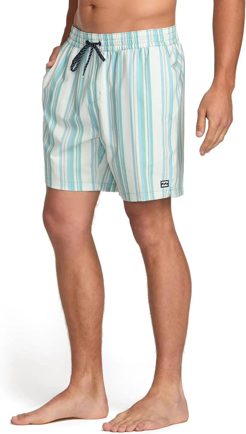 Billabong Good Times Layback Elastic Waist 16 Inch Swim Trunks (S-XL)