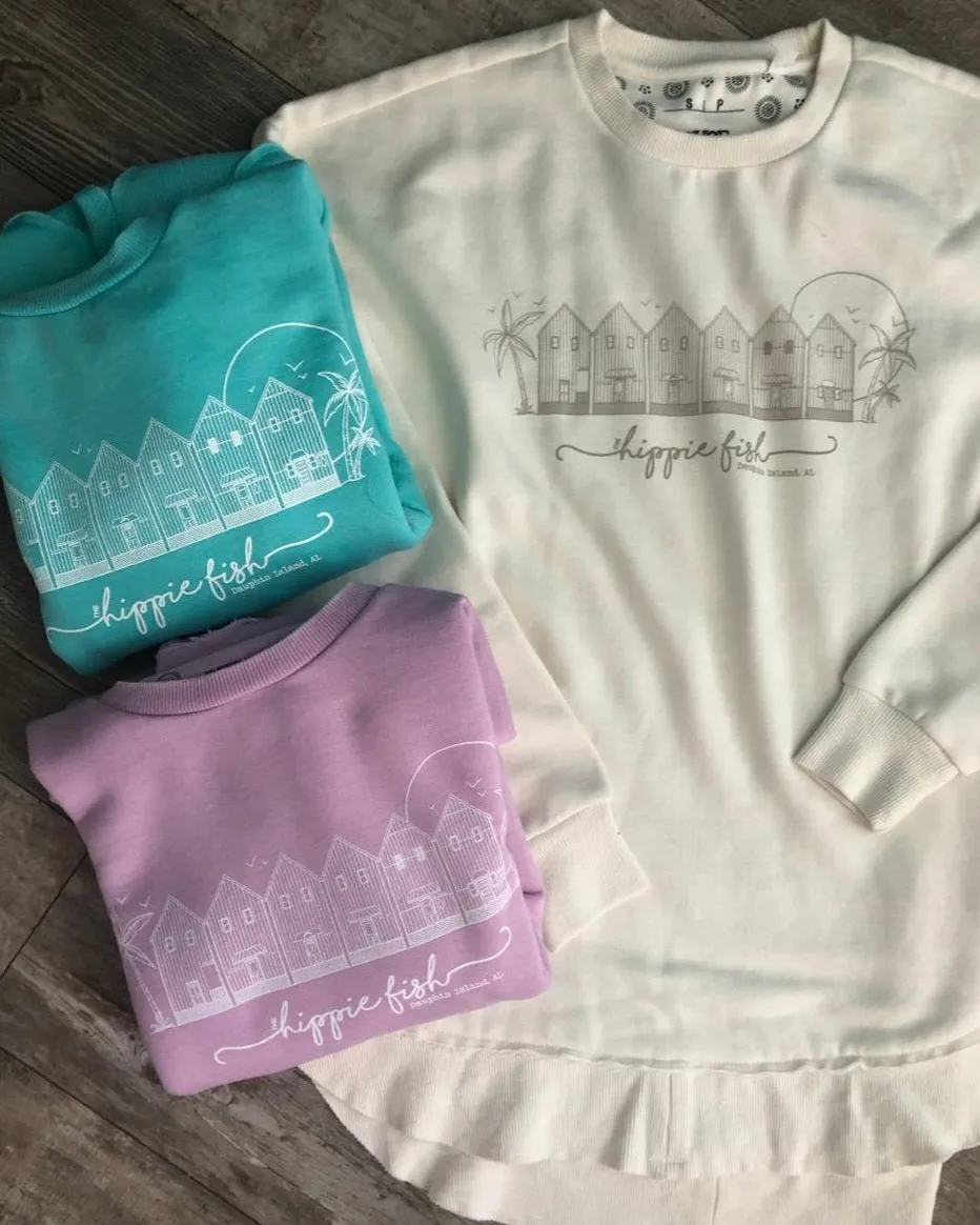 BIRDHOUSE PONCHO CUT SWEATSHIRTS