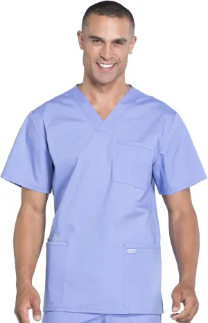 Cherokee Scrubs for Men Workwear Professionals V-Neck 4 Pocket Scrub Top WW695