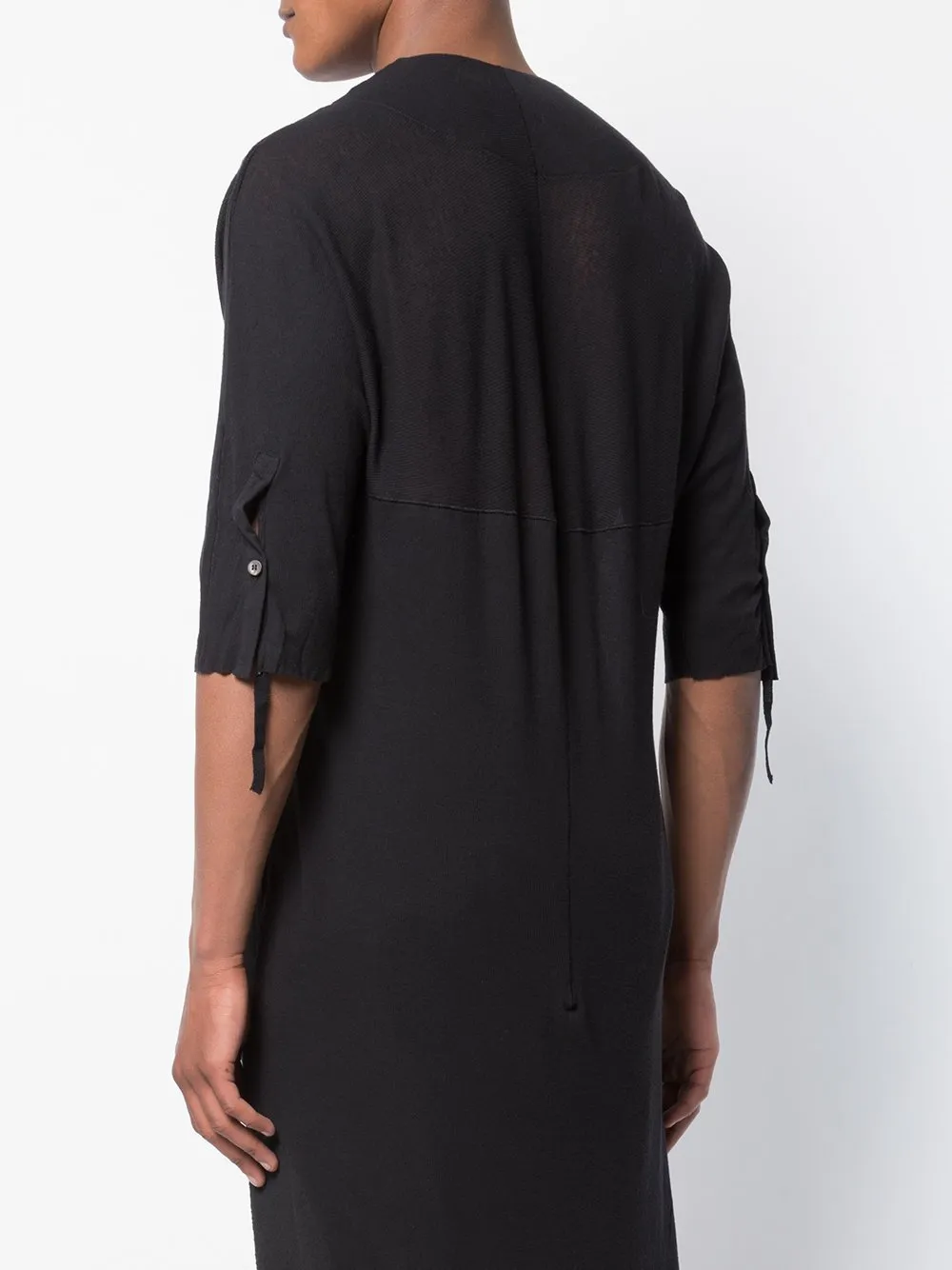 Cotton Linen Rib Jersey Tunic T-Shirt