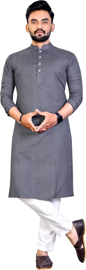 Cotton Men's Kurta Pajama Set, Mens wedding kurta, festival kurta,Designer Indian kurta pyjama set