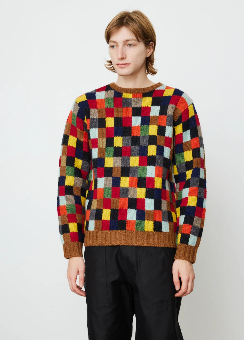 Crew Hand Knit Patchwork