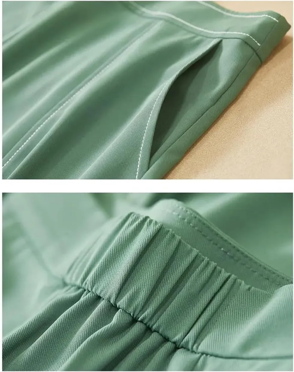 DBFBDTU Skirts for Women A-Line Midi Skirt Office Ladies Pleated Solid Skirts for Woman Clothing