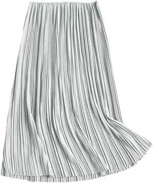 DBFBDTU Skirts for Women Pleated Skirt Women Drape High Waist Midi Skirt for Women's Loose Office Skirts