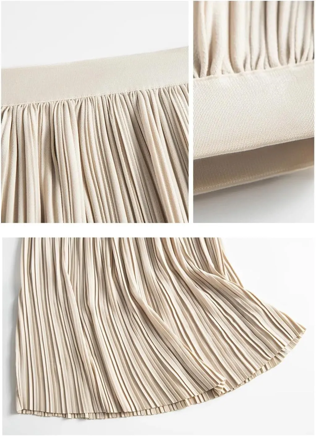 DBFBDTU Skirts for Women Pleated Skirt Women Drape High Waist Midi Skirt for Women's Loose Office Skirts