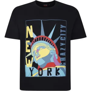 Espionage Mens New York Pop Art Big & Tall Short Sleeve T-Shirt