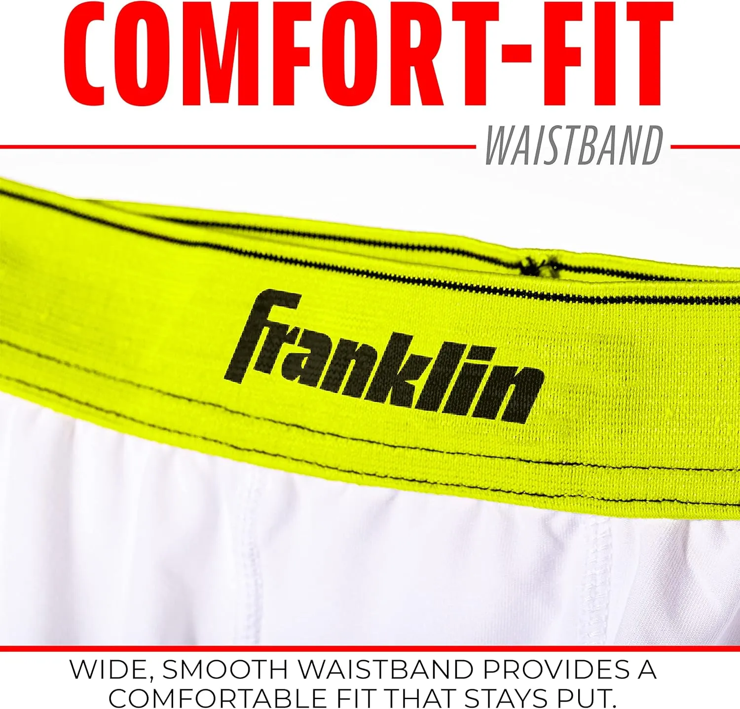 Franklin Sports Youth Compression Sliding Shorts - Kids Compression Underwear with Cup Pocket - Padded Baseball Sliding Short