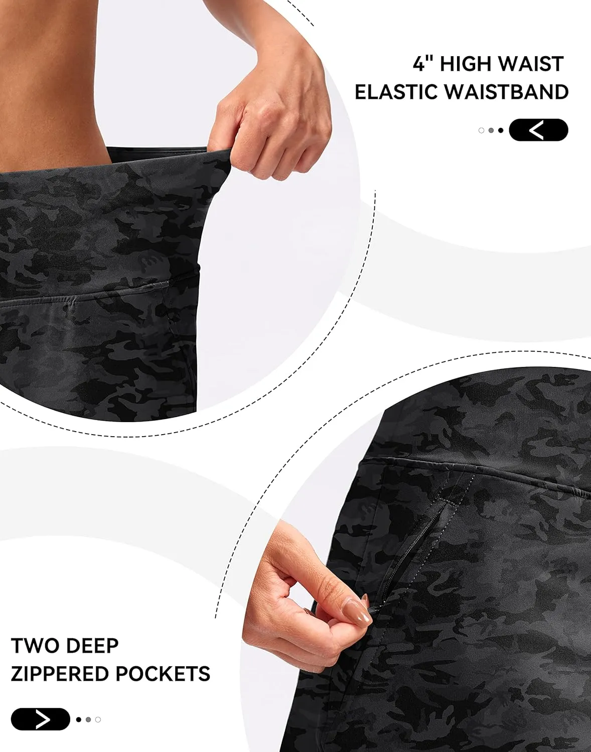 G Gradual Golf Skirts for Women Zipper Pockets High Waisted Skorts for Woman Tennis Athletic Workout Casual Summer