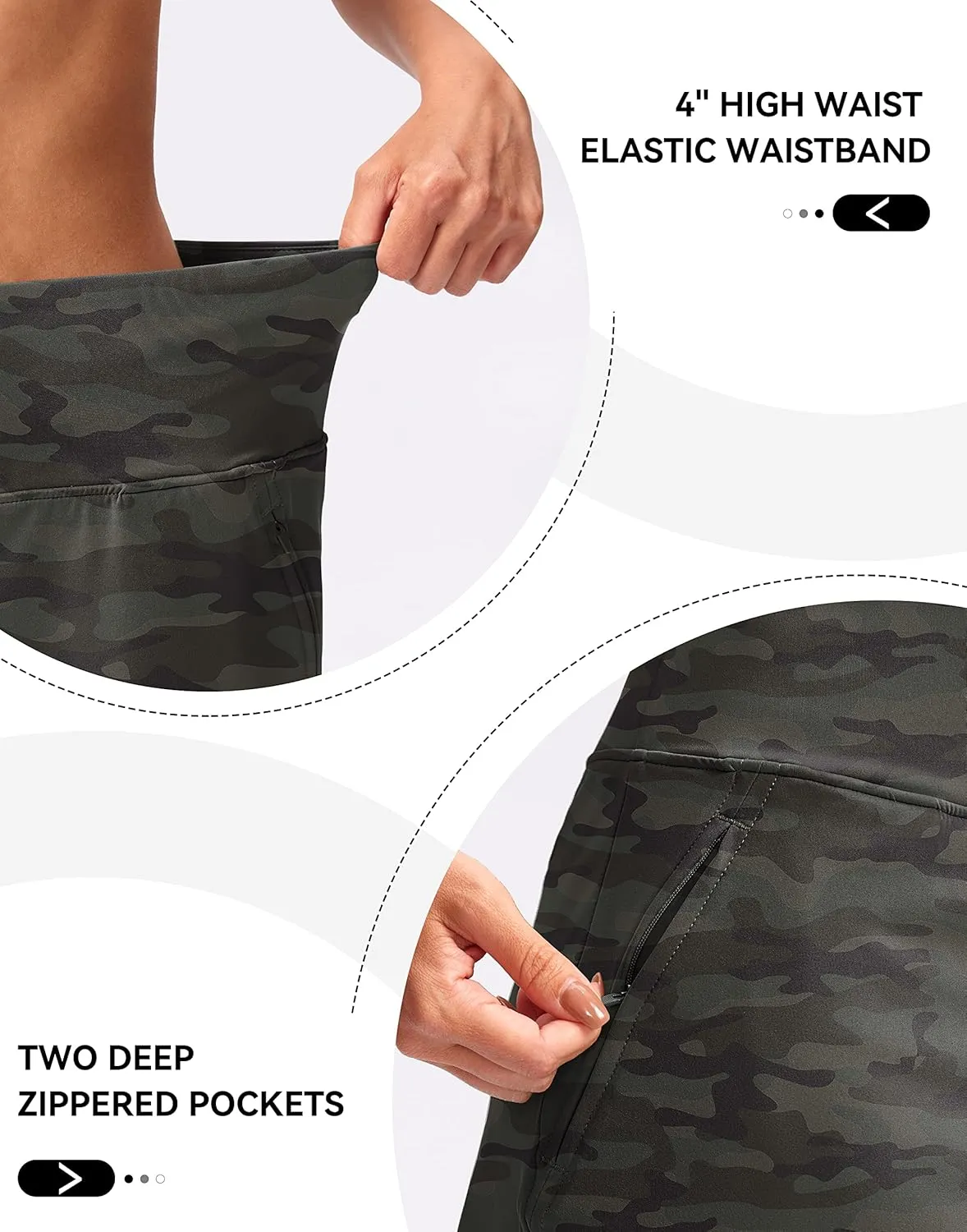 G Gradual Golf Skirts for Women Zipper Pockets High Waisted Skorts for Woman Tennis Athletic Workout Casual Summer