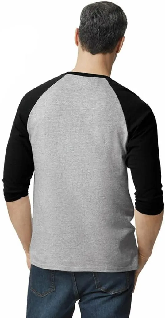 Gildan Adult Heavy Cotton 3/4 Raglan T-Shirt, Style G5700, 2-Pack