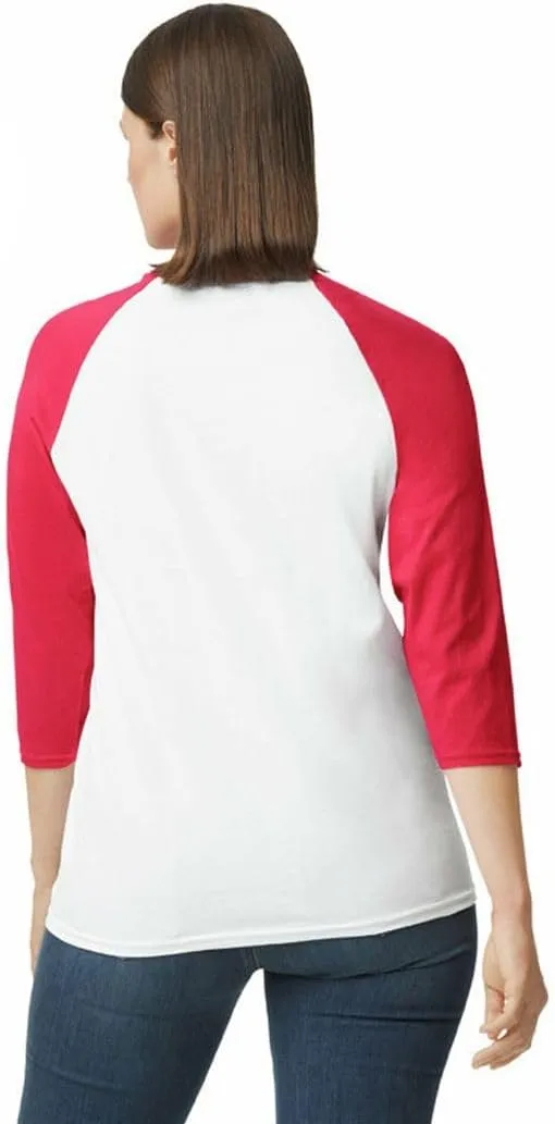 Gildan Adult Heavy Cotton 3/4 Raglan T-Shirt, Style G5700, 2-Pack