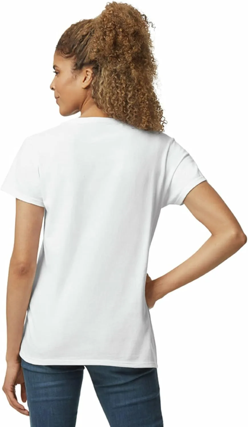 Gildan Women's Heavy Cotton V-Neck T-Shirt, 2-Pack