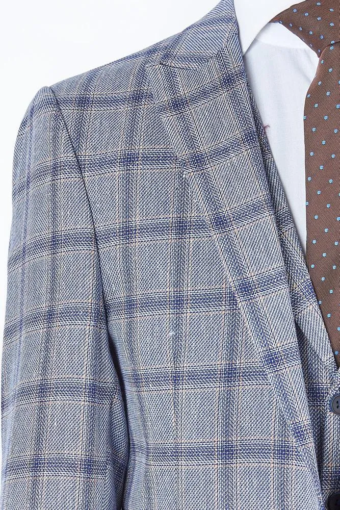 Grady Blue Set Blazer Linen Suit
