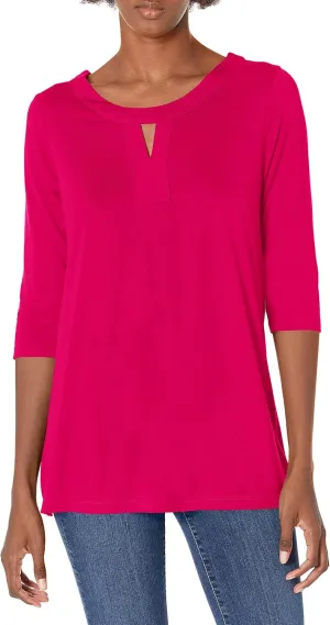 Hanes Women's Hanes Women's Lightweight Keyhole Tunic