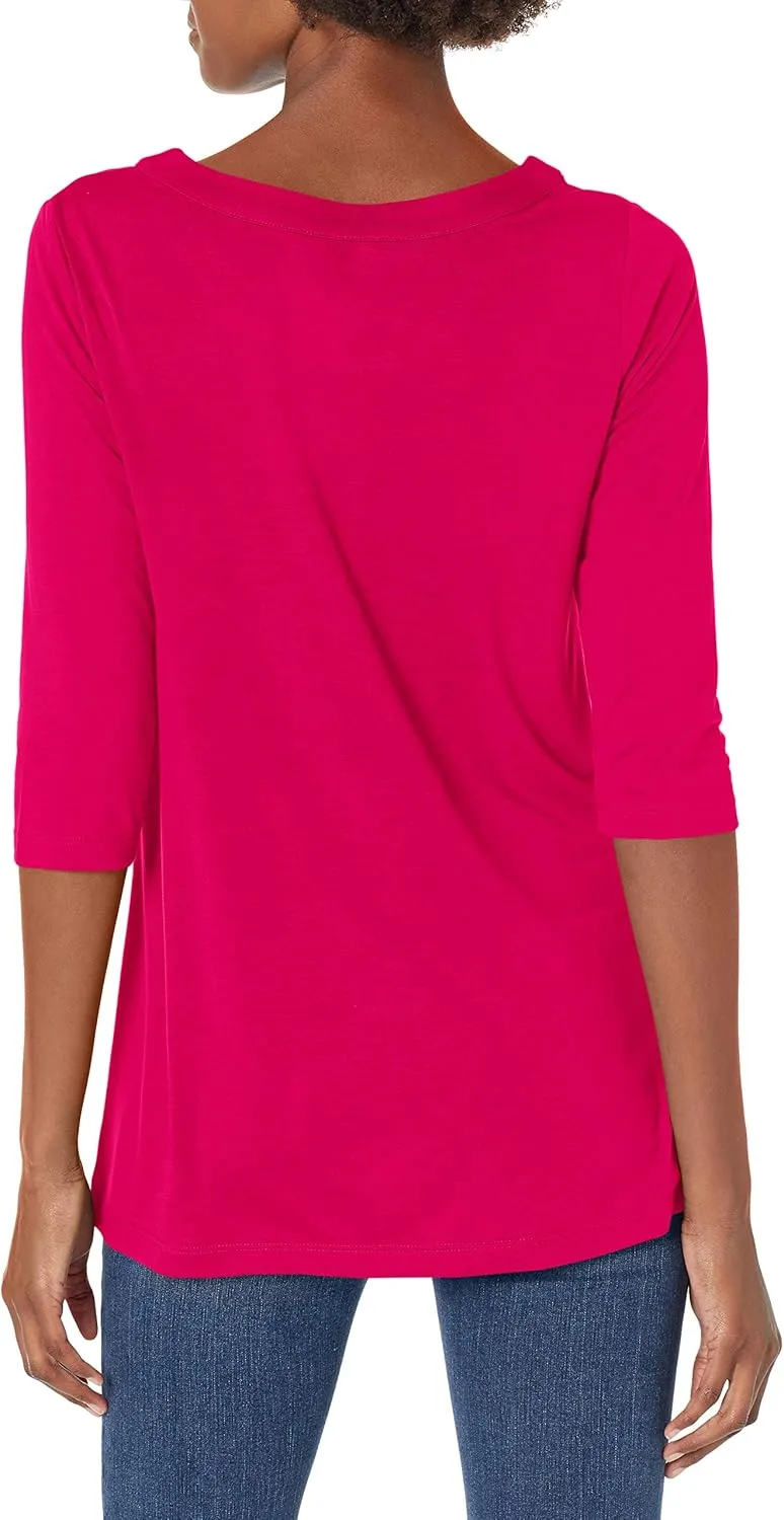 Hanes Women's Hanes Women's Lightweight Keyhole Tunic
