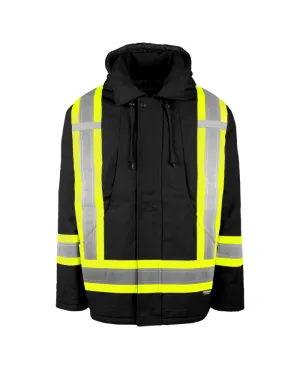 Hi-Vis Lined Canvas Parka by TERRA Workwear - Style 116568