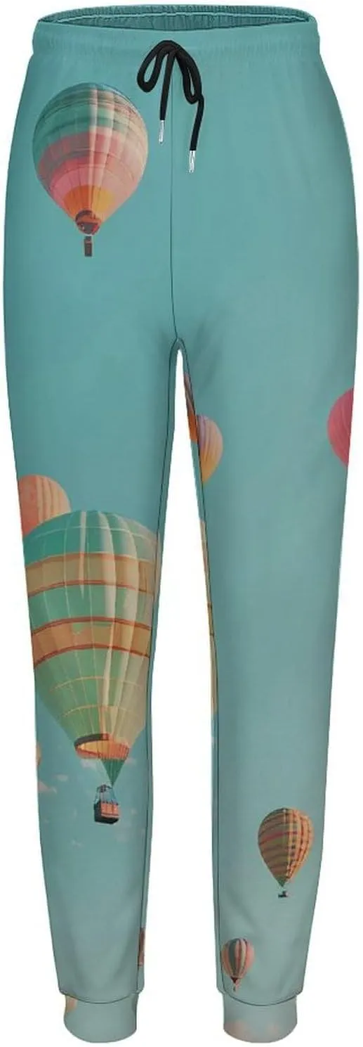 Hot Air Balloon Womens Sweatpants Drawstring Joggers Yoga Lounge Pants with Pockets
