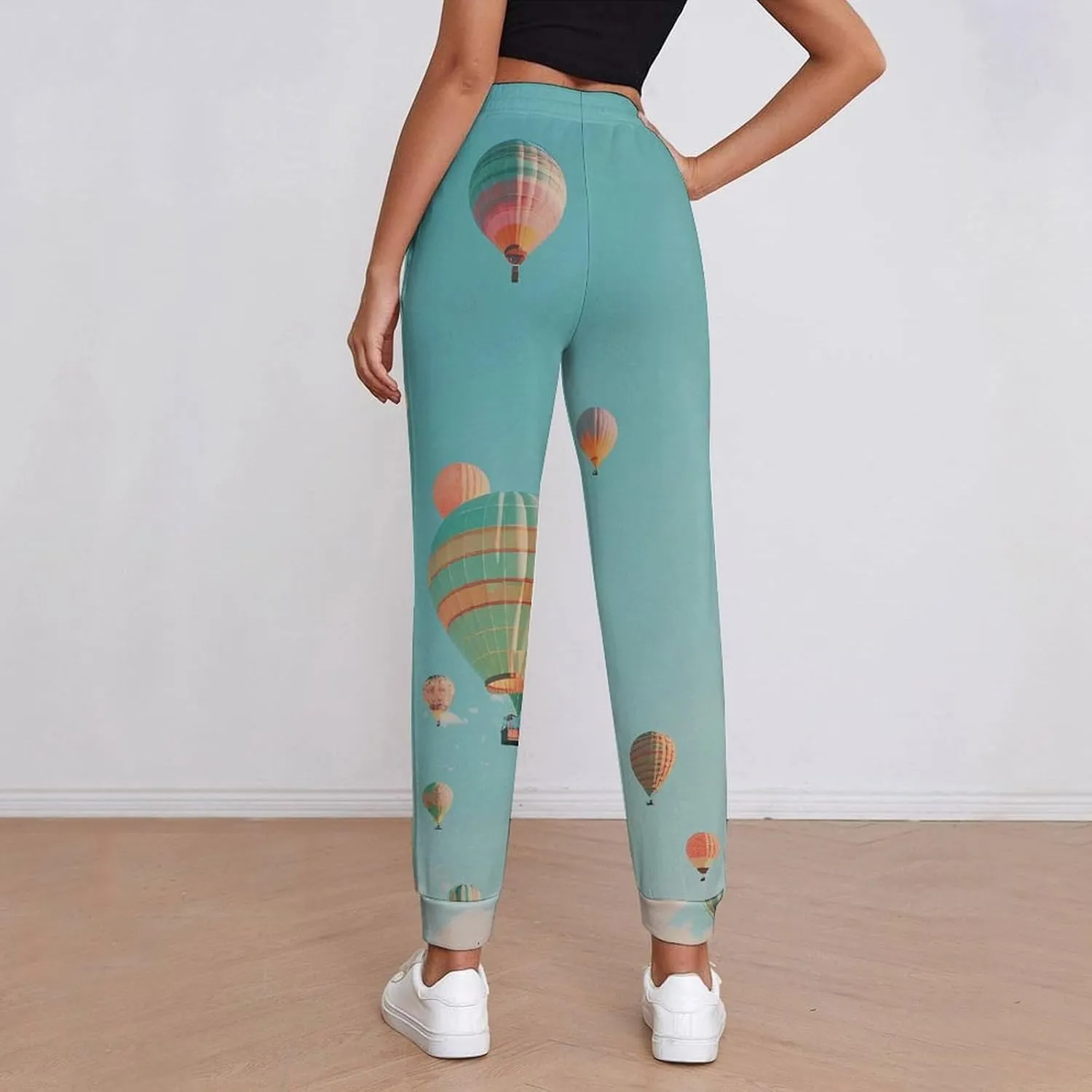 Hot Air Balloon Womens Sweatpants Drawstring Joggers Yoga Lounge Pants with Pockets
