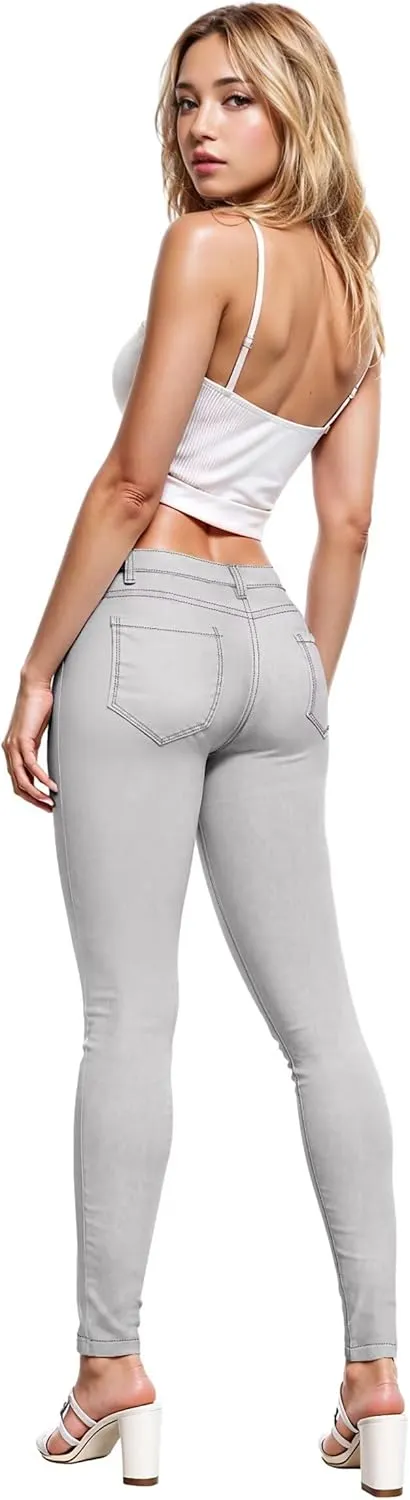 Hybrid & Company Womens Super Stretch Comfy Denim Skinny Jeans