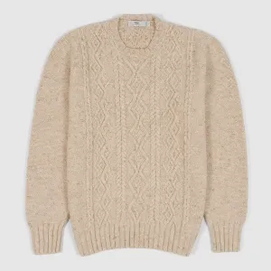 Inis Meáin Aran Cashmere/ Merino Wool Crew-Neck Pullover