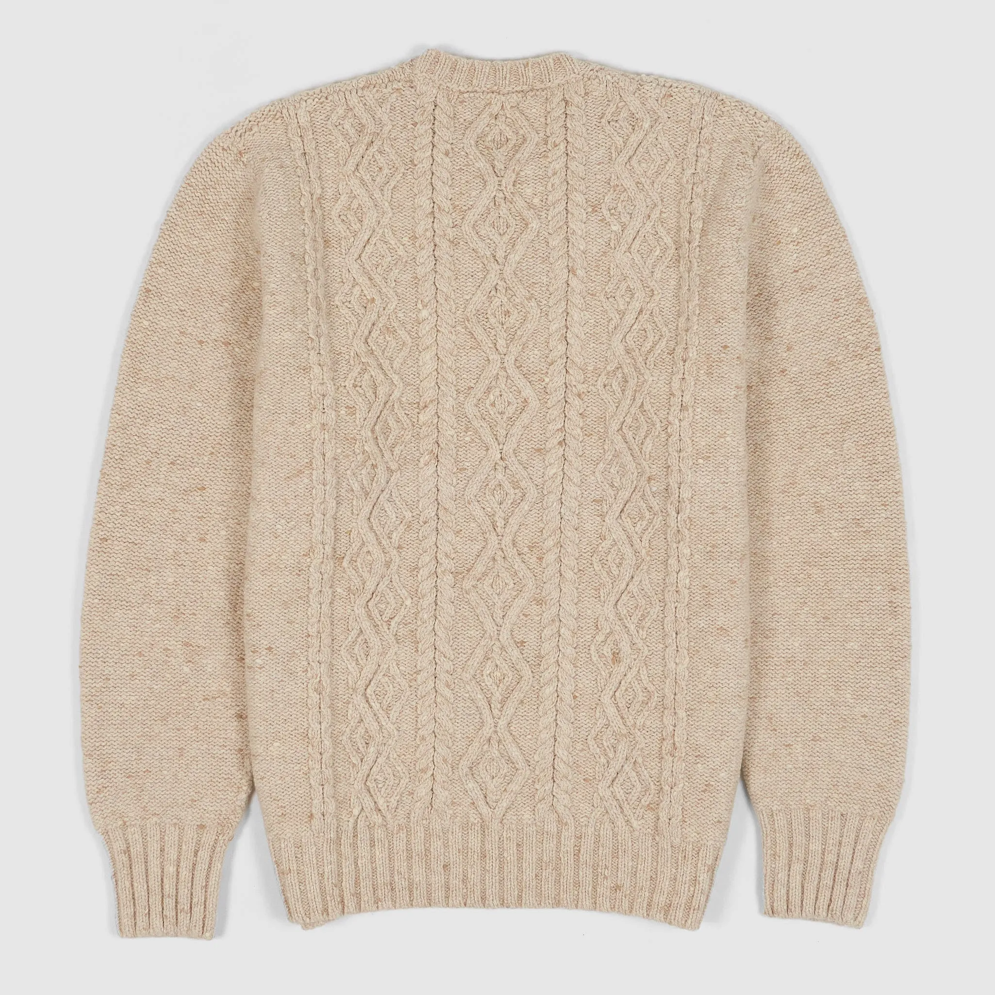 Inis Meáin Aran Cashmere/ Merino Wool Crew-Neck Pullover