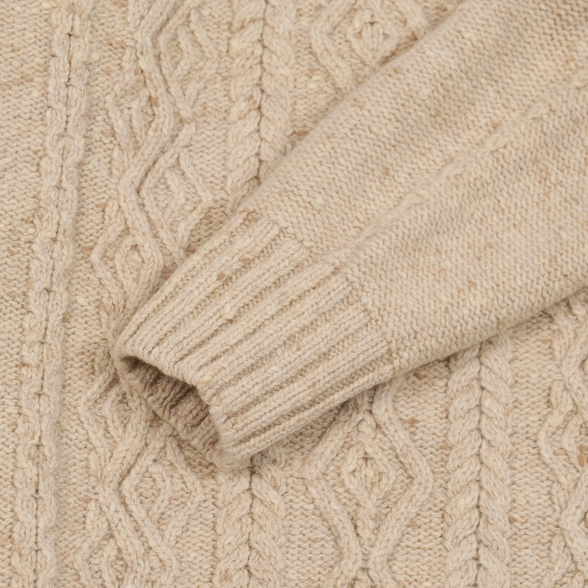 Inis Meáin Aran Cashmere/ Merino Wool Crew-Neck Pullover