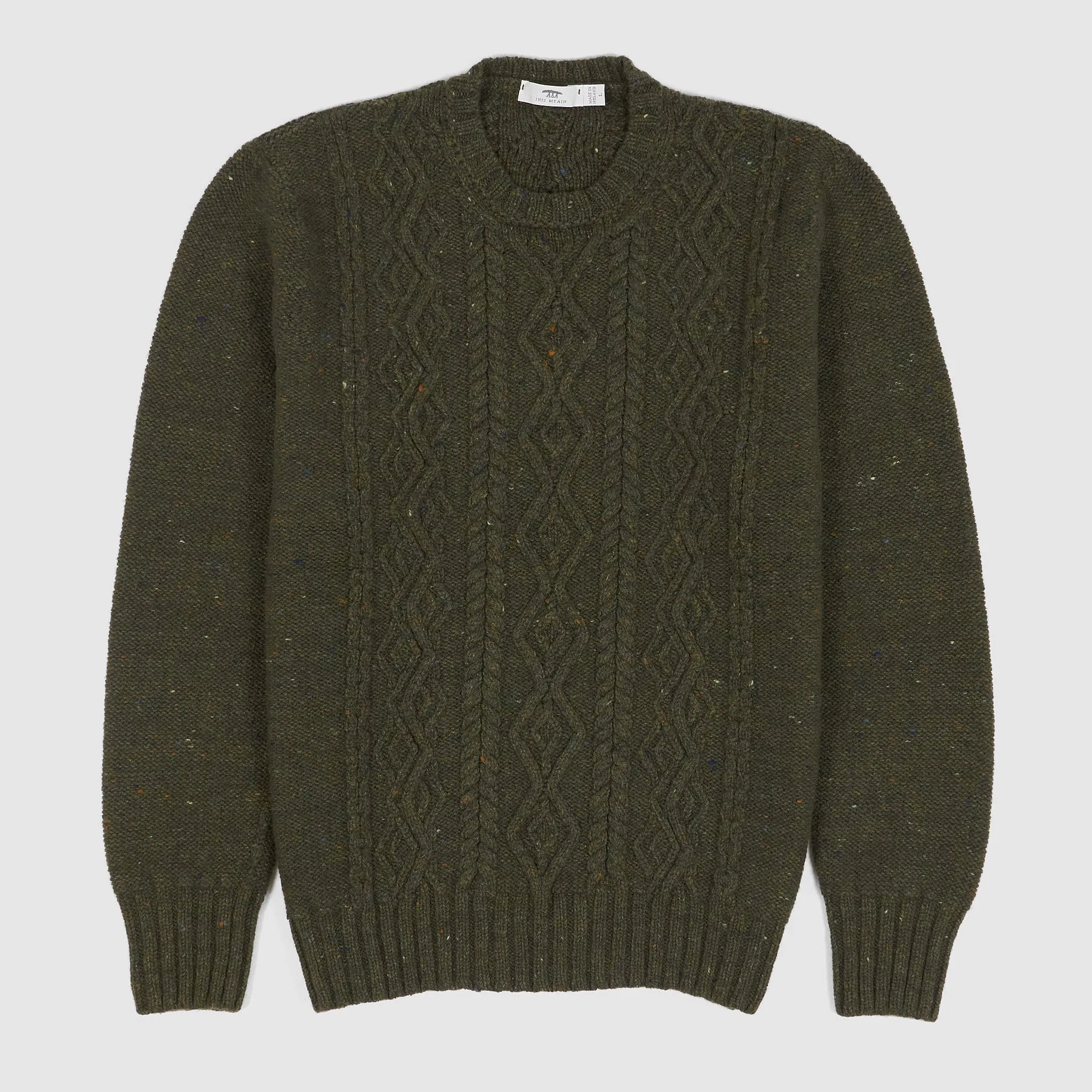 Inis Meáin Aran Cashmere/ Merino Wool Crew-Neck Pullover