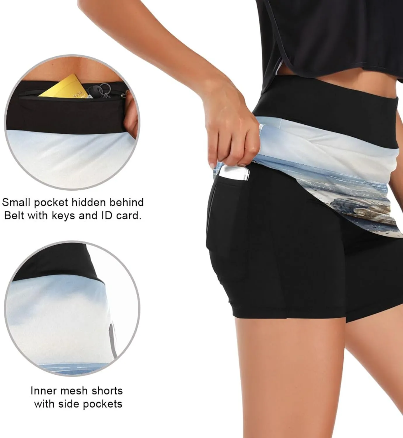 Joisal High Waisted Skort for Women with Pockets Short Skirts for Women Summer, Women Tennis Skirt