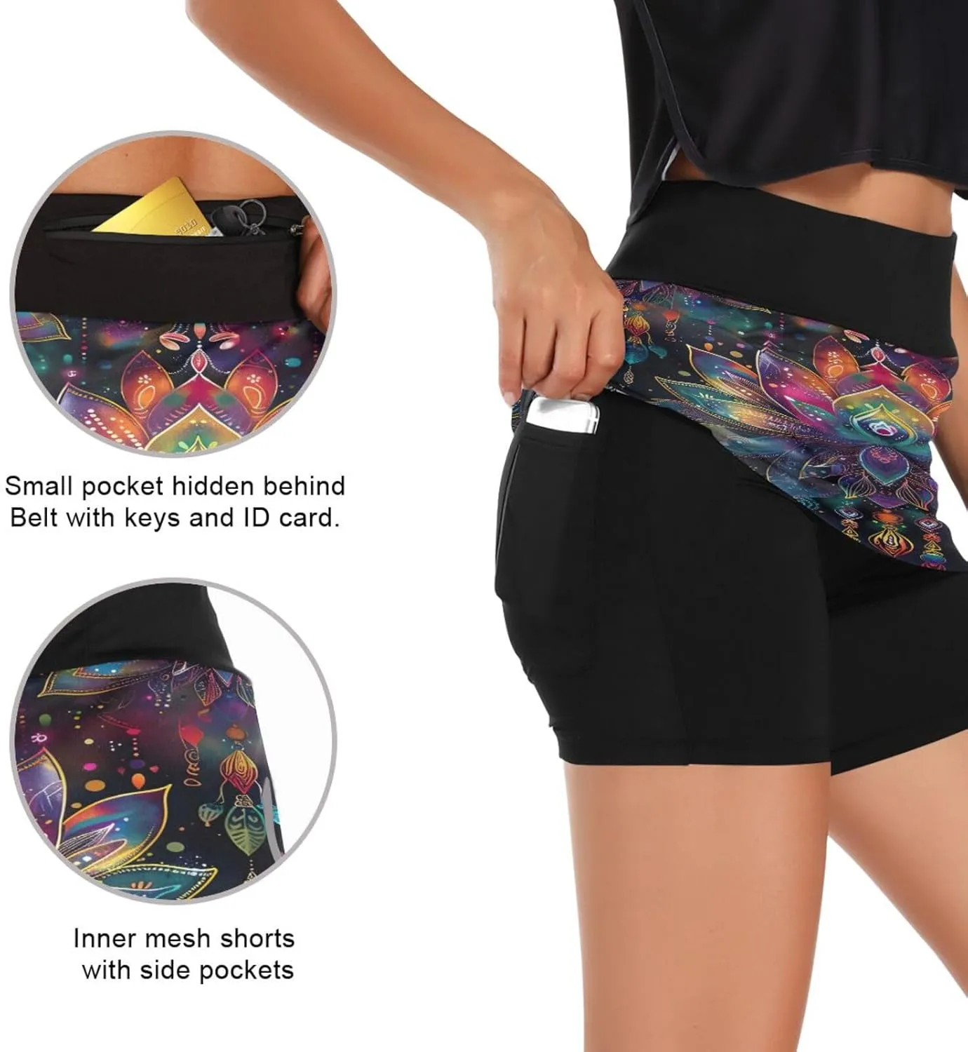 Joisal High Waisted Skort for Women with Pockets Short Skirts for Women Summer, Women Tennis Skirt