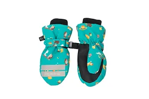 Kids Water Repellent Ski Mittens - Woodland Camp