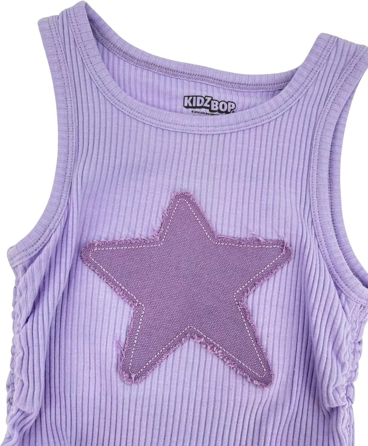 KIDZ BOP Girls 2-Piece Ruched Tank Top and Cargo Skort Outfit Set