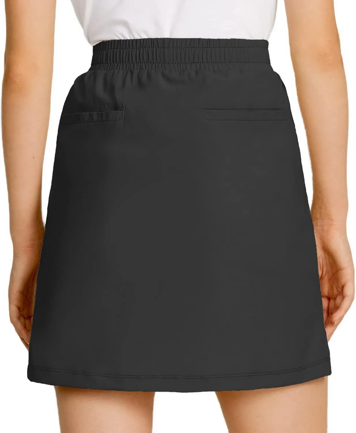 LastFor1 Women's Golf Skorts Lightweight Athletic Skirts UPF 50  Elastic Waist with Shorts for Casual Outdoor Tennis