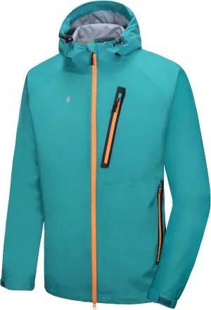Little Donkey Andy Men's High-performance Waterproof Rain Jacket Ultra Lightweight Rain Shell for Hiking,Golf,Travel