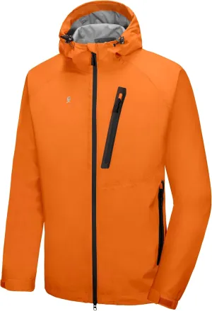 Little Donkey Andy Men's High-performance Waterproof Rain Jacket Ultra Lightweight Rain Shell for Hiking,Golf,Travel