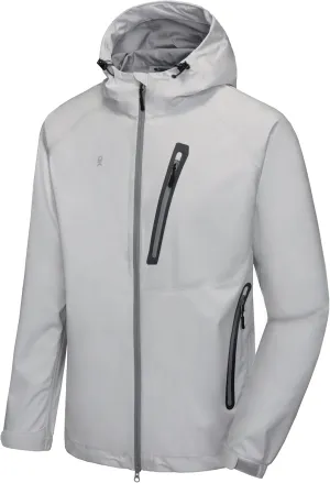 Little Donkey Andy Men's High-performance Waterproof Rain Jacket Ultra Lightweight Rain Shell for Hiking,Golf,Travel