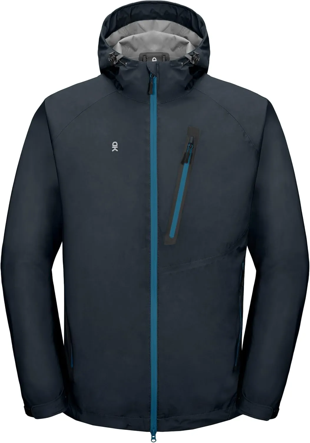Little Donkey Andy Men's High-performance Waterproof Rain Jacket Ultra Lightweight Rain Shell for Hiking,Golf,Travel