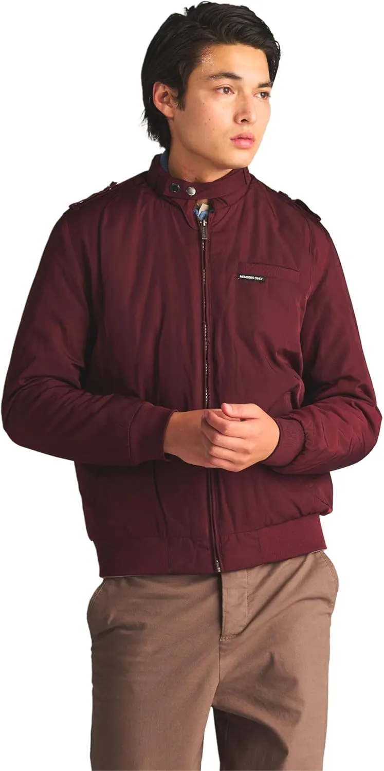 Members Only Original Iconic Racer Jacket for Men | Slim Fit |