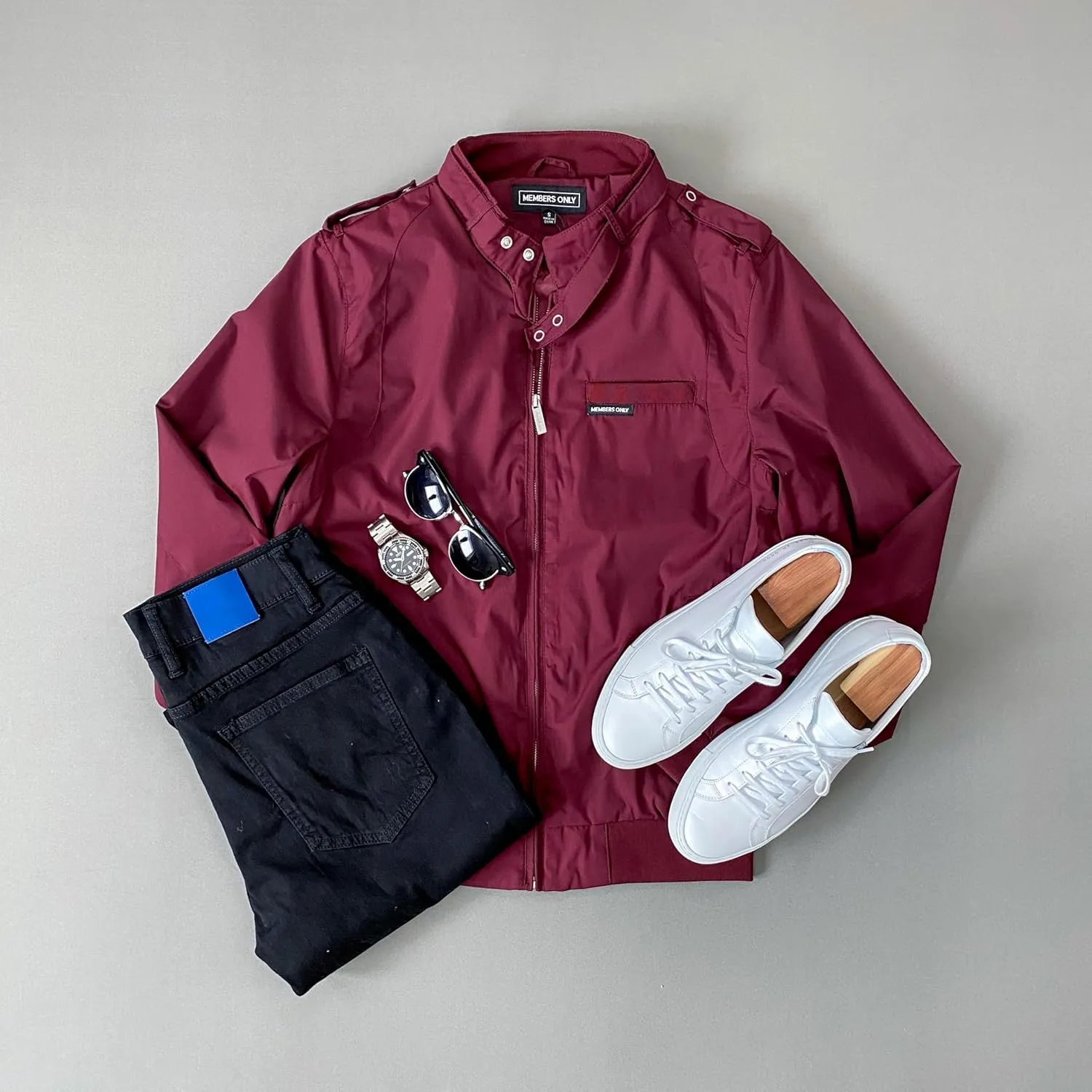 Members Only Original Iconic Racer Jacket for Men | Slim Fit |