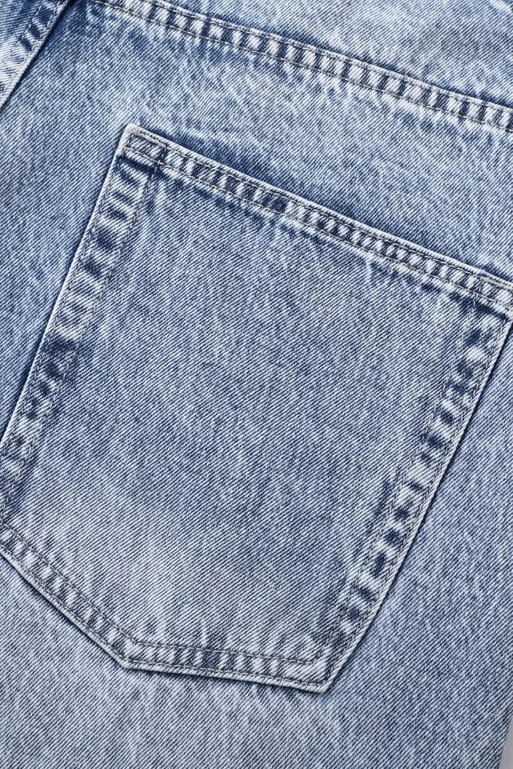 Men's Non-Stretch Loose Fit Wide-Leg Baggy Jeans Pants