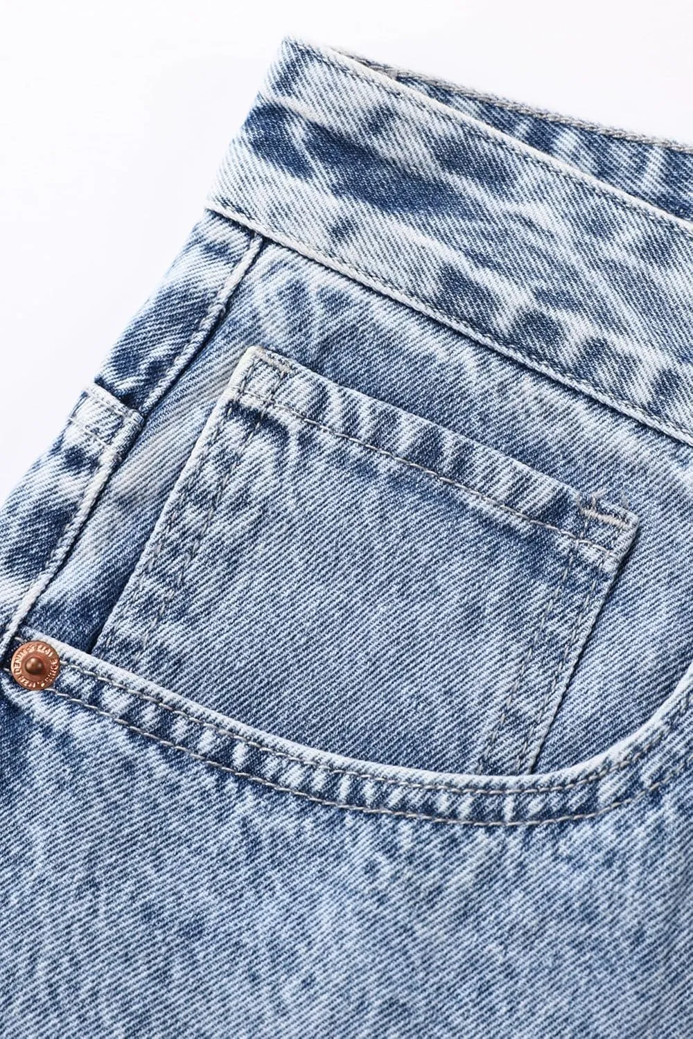 Men's Non-Stretch Loose Fit Wide-Leg Baggy Jeans Pants