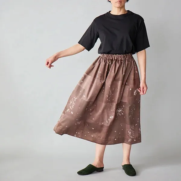 NANI IRO • Microcosmos Cotton Sateen Fabric • Soft Brown